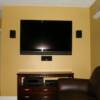 On Wall Installation with 5 speaker surround sound wall mounted speakers