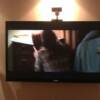 60" Wall mounted tv w/ wall mounted Bose speakers concealed wiring